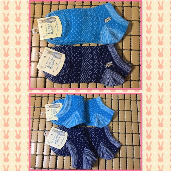 Angora Rabbit 4 pairs ankle socks ( adult ) - Picture 4 of 4